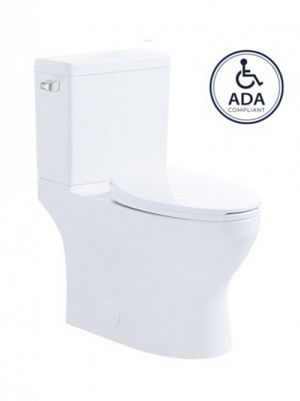 Isaac-S Two-Piece Toilet w/ Side Flush - ADA Compliant